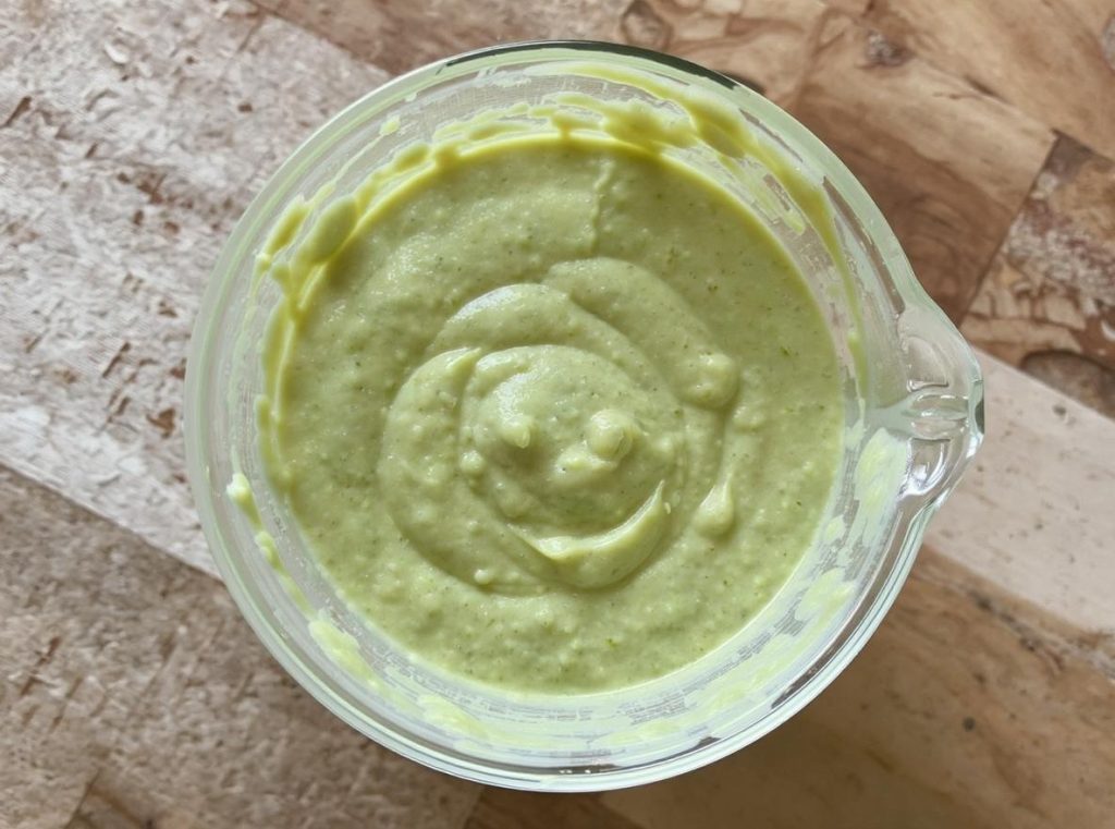 Avocado-based dressing